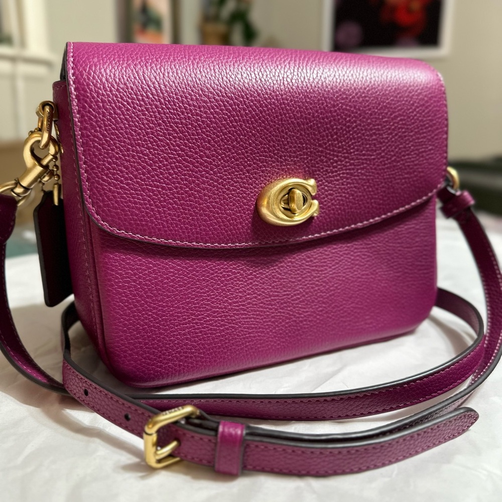 Coach Cassie 19 Crossbody 88346 Deep Plum/Brass